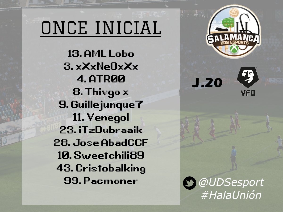 ⚫️ YA TENEMOS ALINEACIÓN PARA HOY ⚪️

👉 ¡Estos son nuestros once jugadores para el partido de hoy!

#HalaUnión
#LaNuevaEra