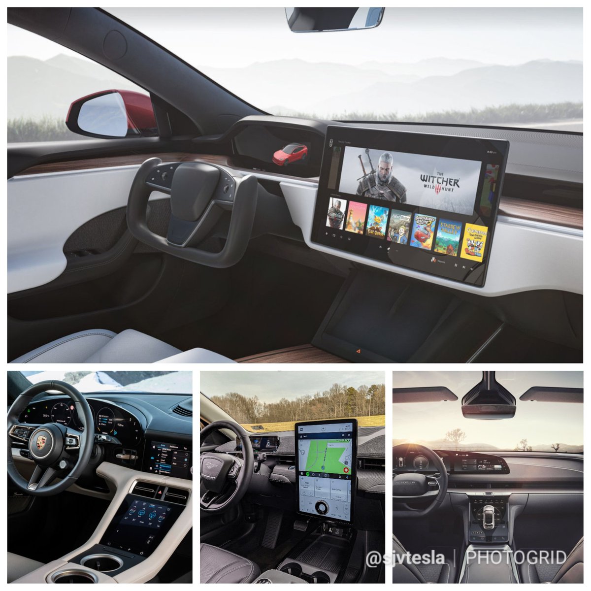 SjvTesla's tweet photo. I'm just waiting for OEM's to ditch the chrome and vertical screens... that's how we can determine how far behind they are...🤔
#Teslaled $TSLA https://t.co/AFinnAQWCs