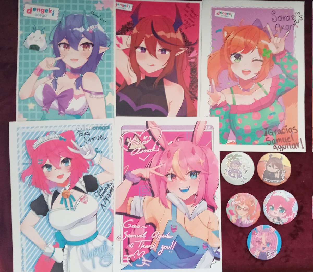Finalmente después de mucho tiempo tengo la colección completa muchas gracias <a href="/Anime_Onegai/">Anime Onegai</a> ❤️ especialmente a @ManamiOnikiri @hokuroboto <a href="/Sara_Akarii/">Sara Akari 🍀 VTuber ~REVIVÍ!!!!</a> <a href="/NyamiG_oficial/">Nyami G Oficial</a> <a href="/NinaAmaki/">NiNa 🍰</a> sigan con su gran trabajo de verdad son increíbles!!