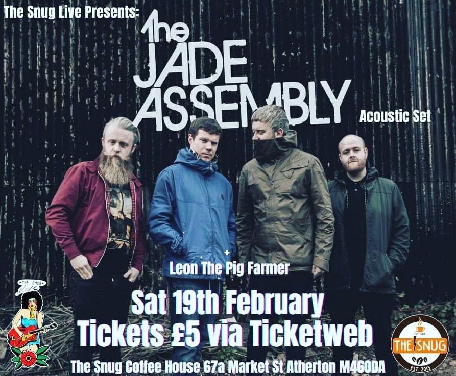 The Jade Assembly (@thejadeassembly) on Twitter photo Next up is an acoustic set at <a href="/SnugAtherton/">The Snug Atherton</a> 19th Feb 22 // tickets available here >> ticketweb.uk/event/snug-liv…
🤘🏻🤘🏻🤘🏻
#Jadearmy #TJA Next up is an acoustic set at <a href="/SnugAtherton/">The Snug Atherton</a> 19th Feb 22 // tickets available here >> ticketweb.uk/event/snug-liv…
🤘🏻🤘🏻🤘🏻
#Jadearmy #TJA