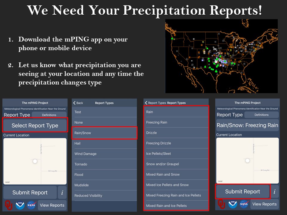 NWSRaleigh's tweet photo. With multiple precipitation types expected over the next 48 hours, this is another storm where we would appreciate as many mPING reports as we can get - thanks! https://t.co/gNdxBBIbFb