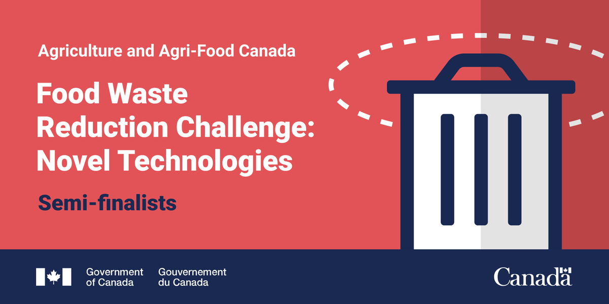 impact_innovEN's tweet photo. 🥁Today is the day! @AAFC_Canada and the External Review Committee have selected 18 Semi-Finalists to advance to Stage 2 of the #FoodWaste Reduction Challenge: Novel Technologies stream! 

Join us in congratulating the Semi-Finalists!👏 

#ImpactCanada https://t.co/foG5MOdCCU https://t.co/v9TJK0C1uR