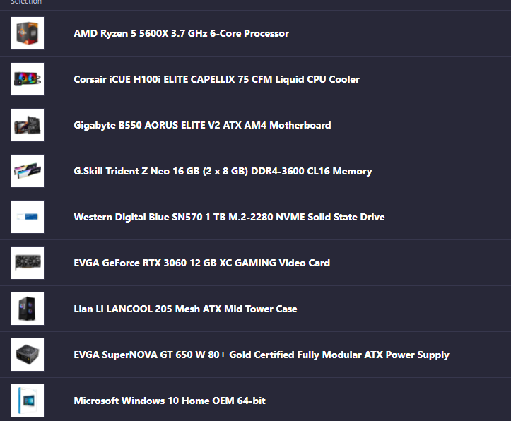 AnturBuilds's tweet photo. 5600x 3060 build for $2350 including shipping, DM if interested! (US Only) https://t.co/cB5mWpv1Bg