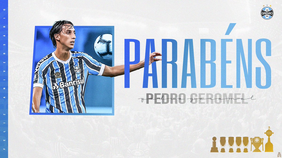AS_SportsDesign's tweet photo. [ARTE]
Grêmio FBPA 
Aniversário Pedro Geromel v1

Notando a insatisfação da torcida tricolor com as artes apresentadas para parabenizar seus jogadores, decidi  realizer uma arte conceito.

Apenas uma versão inicial, com muito a melhorar.

Designs oficiais nos comentários.

E aí? https://t.co/qxtK7sv1bq