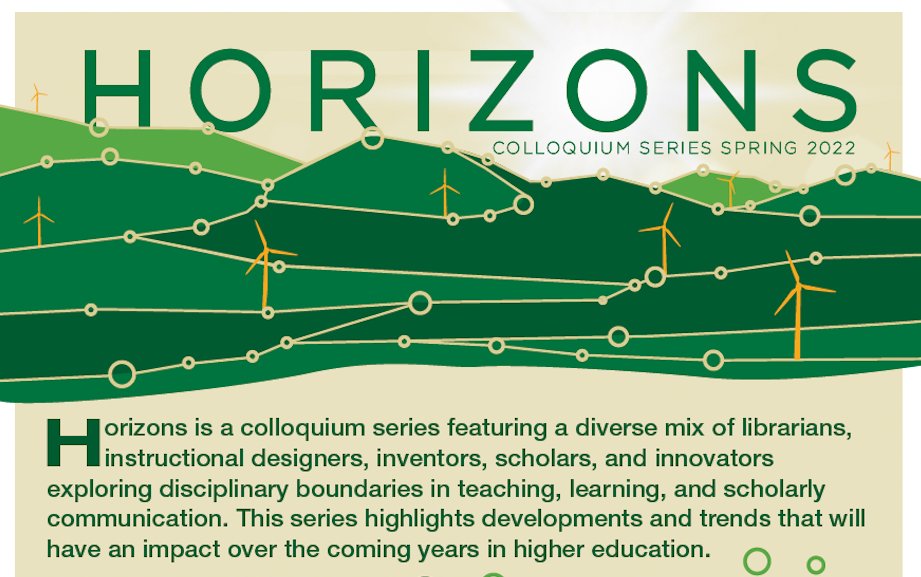 Digital media ecologies, big data baseball, and feminist computational histories will be the topics explored in this semester's Horizons Series. To learn more about the speakers and register for each event, visit colgate.edu/horizons