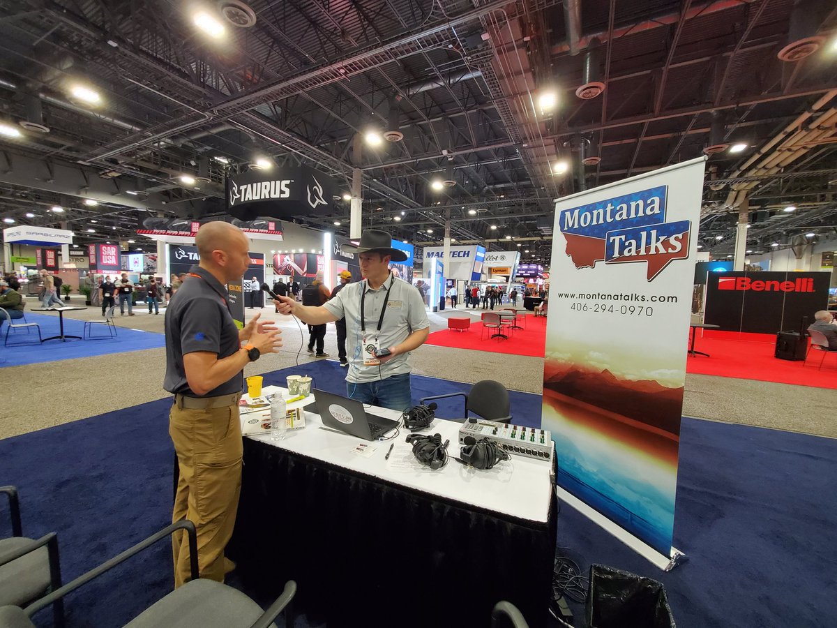 byrnanation's tweet photo. We started the day in the #MediaZone @nssfshotshow. Thank you @KNSI, @aaronflint and #SHOTShow media.

#allin #SHOTShow2022 #nonlethal #lesslethal #selfdefense https://t.co/K3eaVKmXwU