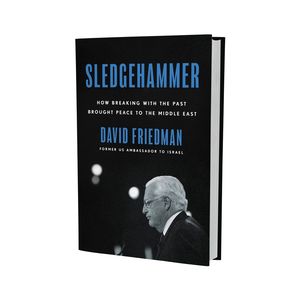 Please visit sledgehammerbook.com for more information on my new book. You will be able to order from your favorite retailer and browse some great pictures of my years as US Ambassador to Israel. I hope you enjoy the book!