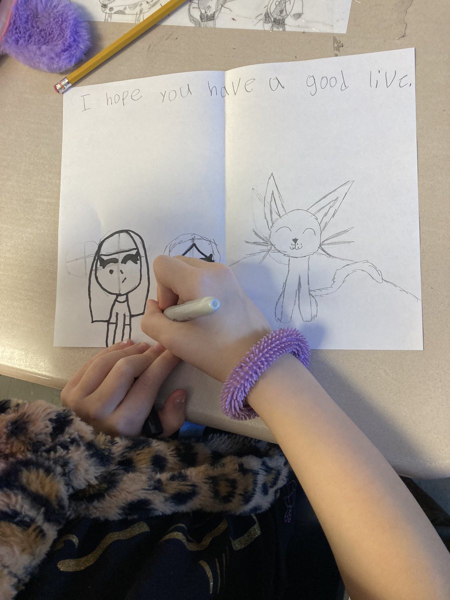 MrVanBockel's tweet photo. Found out one of my students will not be returning. The class made cards for her. I am impressed by the thoughtfulness shown  in the notes! 

#WeAreEisenhower #AHschools https://t.co/KyHCTlA3nL