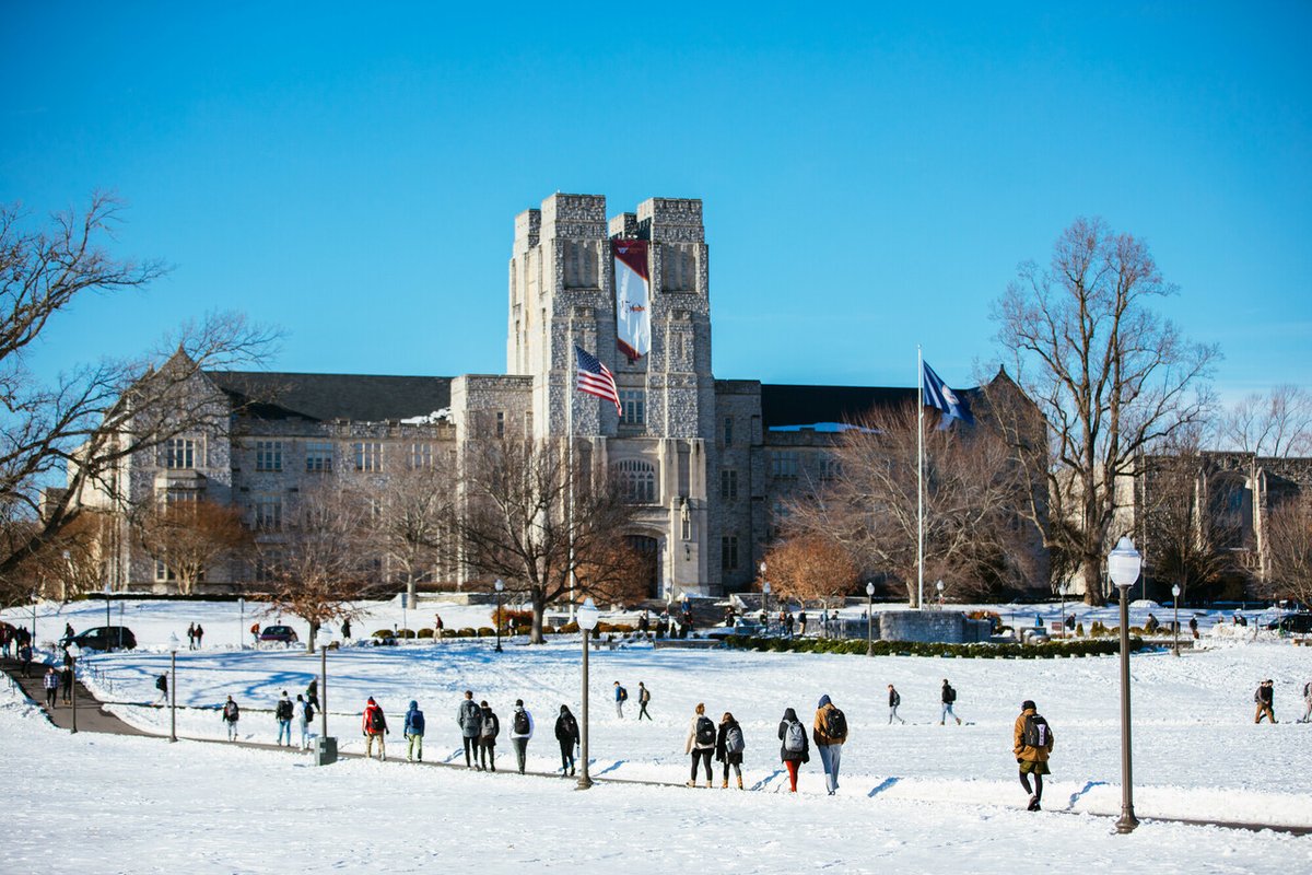 This post is for all the #Hokies that have ever walked across the Drillfield on a cold day.

WE'RE REALLY PROUD OF YOU.