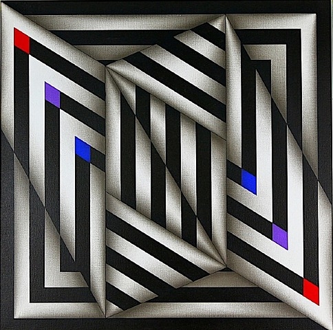 EmbajadaCSNTE51's tweet photo. El 20 de enero de 1928 nació el pintor colombiano Ómar Rayo; su obra se caracteriza por un singular lenguaje geométrico, con 
 el cual logra alcanzar el grado de ilusión óptica. #opart #pinturaabstracta #arteabstracto #omarrayo #pintoreslatinoamericanos https://t.co/9gpIeiQM5e