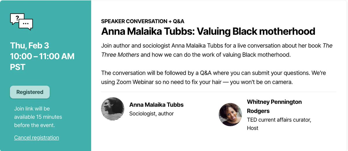 FearlessAgility's tweet photo. This ought to be straight🔥 You should go. (If you aren't a TED member it's prolly worth it. They are most dope.)
#TED #TEDTalks #blacktechtwitter #womenwhocode #neurodiversesquad #ADDAF #ADHD #ASD#neurodiversity https://t.co/flVJ9xXUFR