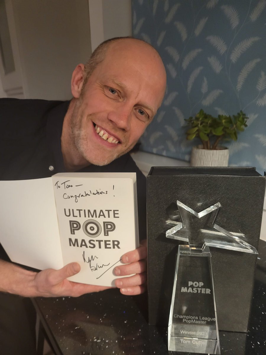 Look what arrived today!  Thanks so much to the legend @RealKenBruce (and all the Radio 2 Popmaster team) and to all my Twitter family for your support along the way! #popmaster