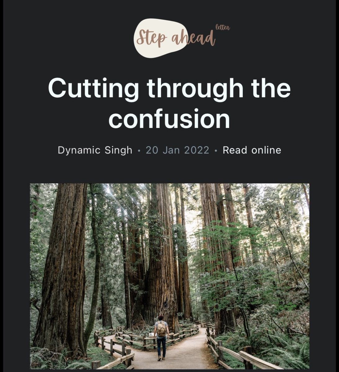 Have you ever found yourself in a state of confusion or a state of endless overthinking? Read my latest article to know how you can cut through any kind confusion and gain clarity quickly dynamicsingh.com/cutting-confus…
#clarity #Wisdom #stepahead