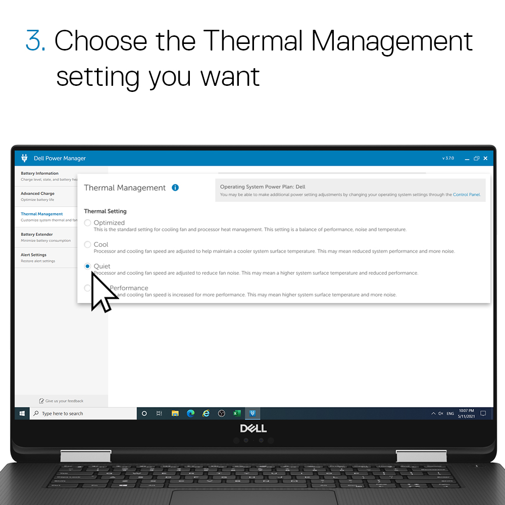 DellCares's tweet photo. 🎮 The harder you use your laptop, the warmer it gets.
As it gets warmer, the system automatically slows down your video card.
Control how that happens with #Dell's Power Manager.
Learn more: ➡️ https://t.co/0Jk1DA7lnO ⬅️
#DellTips #Gaming #PowerManager https://t.co/D6Rw0uWUOV