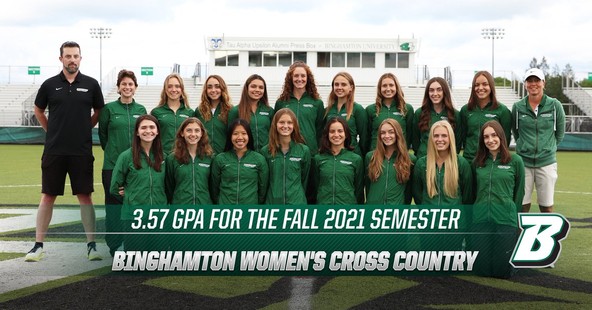 Congratulations to our cross country and track teams for their outstanding work in the classroom during the recent Fall 2021 semester! #BingPride #AETF #AEXC