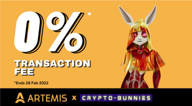 CRYPTO__BUNNIES's tweet photo. In just a few moments we should be listed on 
@Artemis_Market 
For whole moth you will be able to trade your freshly minted bunnies without platform comission on @Artemis_Market 
#NFTs  #NFTCommunity #SolanaNFTs 
 https://t.co/QPwGdBy6bH https://t.co/HzOb4jFaWd