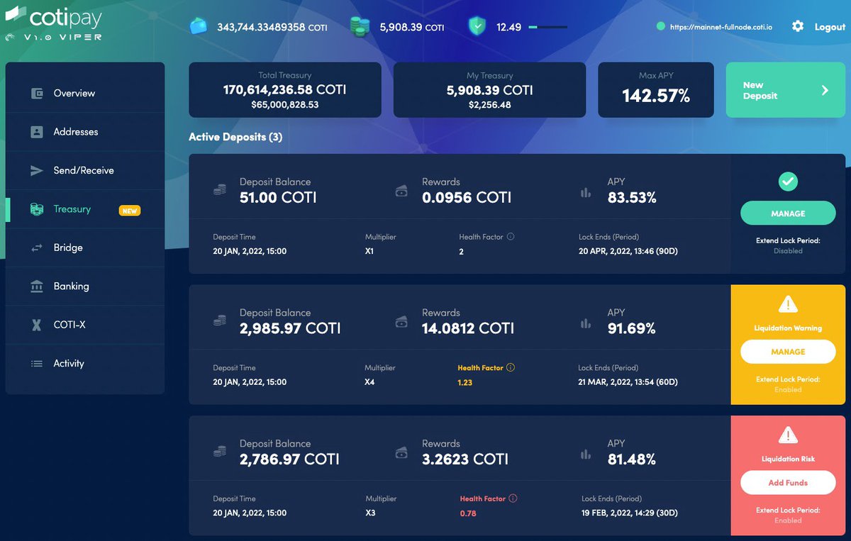 🤯 so stoked for this.  UI looks awesome.  Gonna be some chaos as people try to figure out if and how to get their $COTI off exchanges when this launches.  
#staycoti <a href="/COTInetwork/">COTI Foundation</a>
