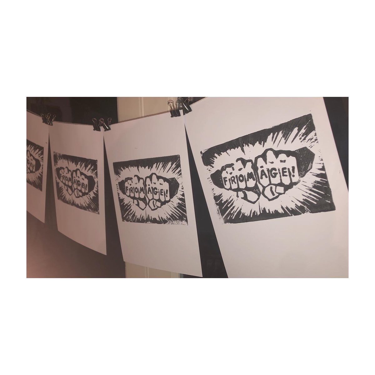 Back to hands on printmaking - slow and satisfying