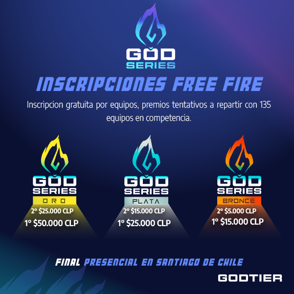 ¡Ya no lo pienses más 😍!, quedan sólo un par de días para el cierre de inscripciones del torneo de GODSERIE FreeFire 🏆.

Si quieres saber cómo participar escríbenos a nuestro MD 📩. 

LinkTN: bit.ly/GODSERIERFREEF…

 #turnamenfreefire #freefirelatinoamerica #freefireupdate