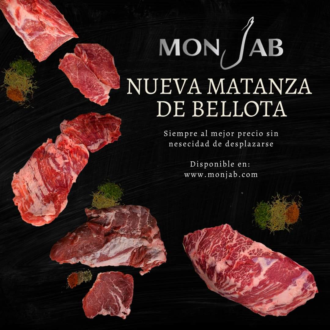 monjab__'s tweet photo. En #Monjab ofrecemos 𝑪𝒂𝒓𝒏𝒆 𝒊𝒃é𝒓𝒊𝒄𝒂 𝒅𝒆 𝒃𝒆𝒍𝒍𝒐𝒕𝒂, muy saludable porque la grasa que produce el cerdo es totalmente natural y tiene múltiples propiedades para nuestro organismo.

🛒 https://t.co/SQxGAW2vNC
☎️ 955972726
📌 Avda. José Fernández. Nº 32, Lebrija. https://t.co/7LYRAxYOz6