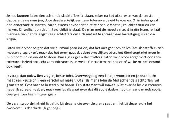 Recht uit het hart. Zoveel respect voor de slachtoffers die hun verhaal hebben durven te vertellen. #boos <a href="/debroervanroos/">Tim Hofman</a>