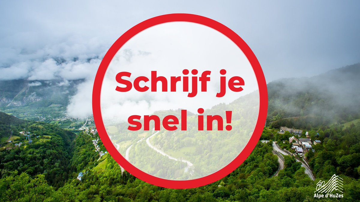 Er zijn nog een aantal plekken beschikbaar!

Wil jij ook dat er een dag komt dat niemand meer dood gaat aan kanker, wacht niet langer en schrijf je snel in voor Alpe d'HuZes 2022 via: bit.ly/3tGEPZn

#ad6
