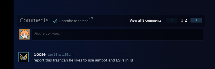 On my Steam profile. What's an ESP's in Destiny 2 pvp? Should I take this comment as a compliment?