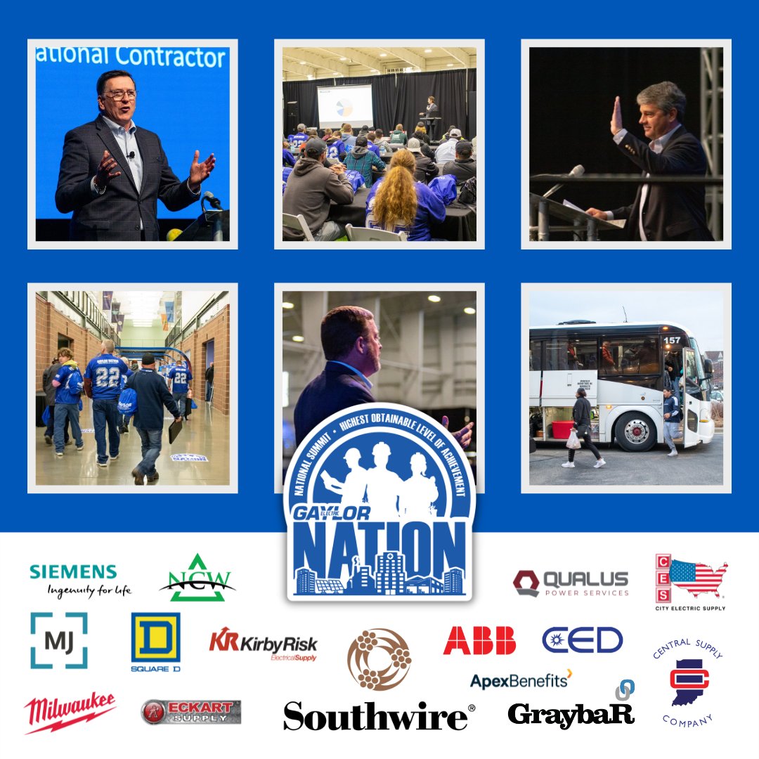 gaylorelectric's tweet photo. Check out some of the pictures from our 2022 National Summit! This event was made possible thanks to all of our sponsors.
#GaylorNation #HighestPerforming https://t.co/GgaLEpQgNI