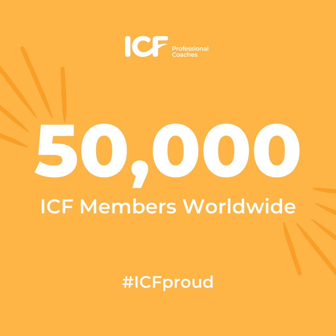 ICFHQ's tweet photo. ICF is celebrating becoming an organization of over 50,000 professional coaches from over 150 countries worldwide! If you are an ICF member, comment below and tell us about your ICF journey.  We are so very thankful for each of you. 

#ICFStrong #50000members #ICFProud https://t.co/aI1le32ud9