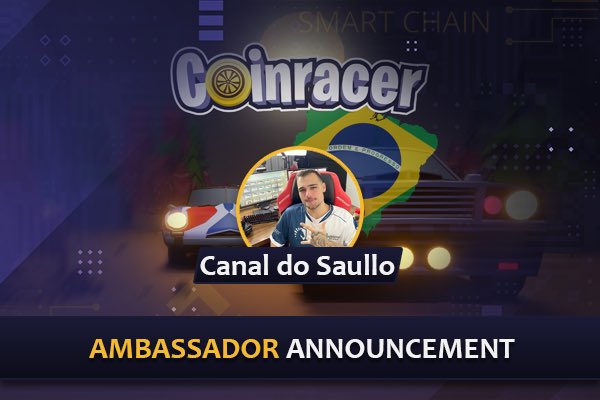 New Ambassador: @coin_racer x <a href="/CanalDoSaullo/">Saullo</a> 🏁

The aggressive marketing continues!
236,000 subscribers on YouTube, 179,000 on Twitch, and massive social followings means this man moves people. 🏁
Let’s make sure we support his platform #CoinracerFamily:
youtube.com/c/CanaldoSaullo
