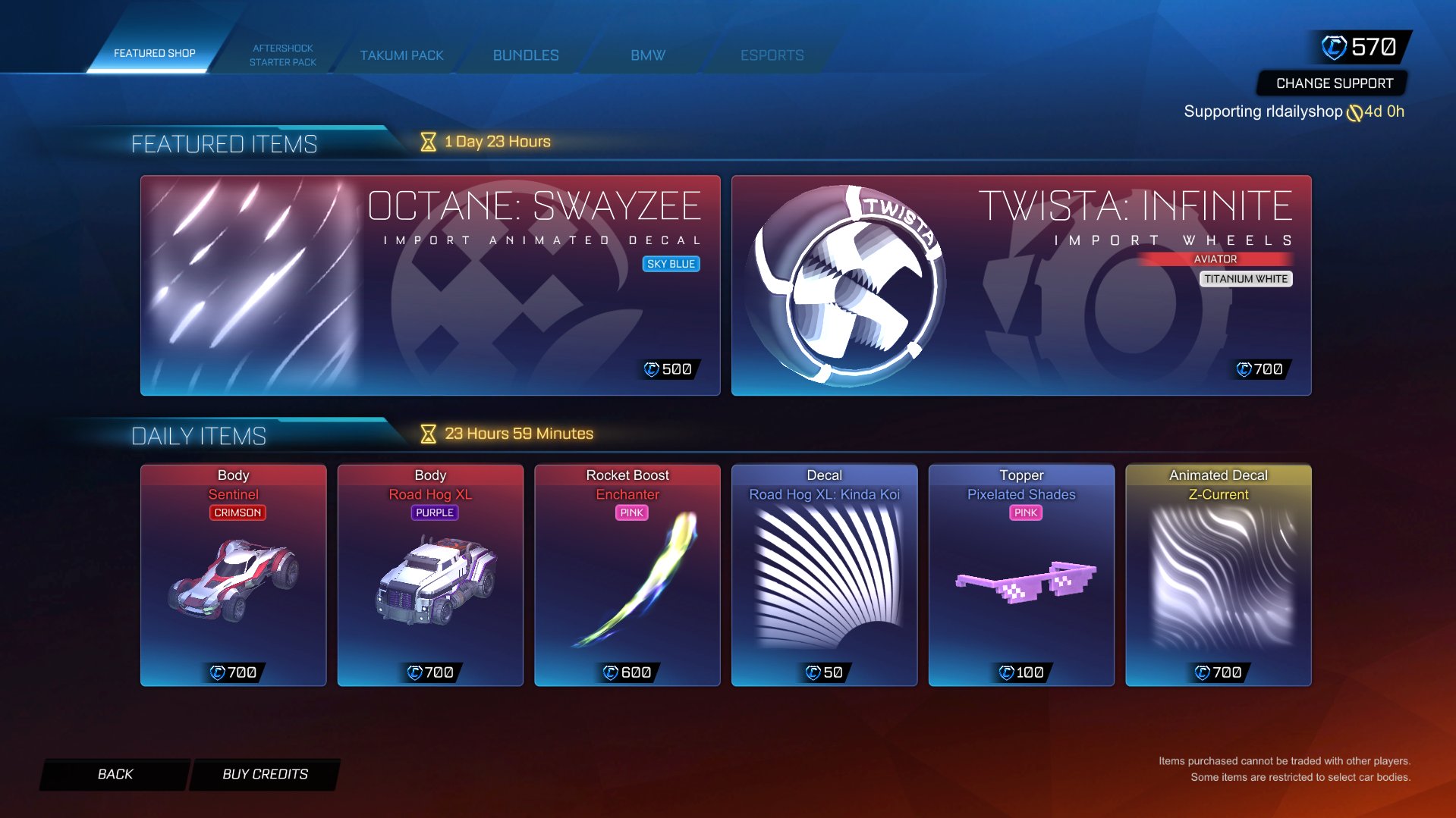 Rocket League Shop Rldailyshop Twitter