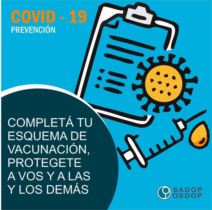 sadoppba's tweet photo. La pandemia cambió, las formas de cuidarnos no.
Completá tu esquema de vacunación.
Hacelo por vos y por quienes te rodean.
Las vacunas están salvando vidas.
#NoloDudes, Vacunate
#SADOP #OSDOP
#TuSaludEsNuestroCompromiso https://t.co/VJnHRleXyf