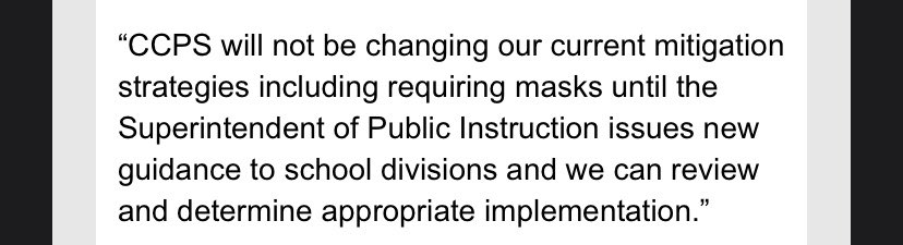 MBobKoneru's tweet photo. @ccpsinfo @GovernorVA @ekoneru 

CCPS, Thank you for putting the health, education, and safety of our children, teachers, and families first. https://t.co/OZ3JifVDEd