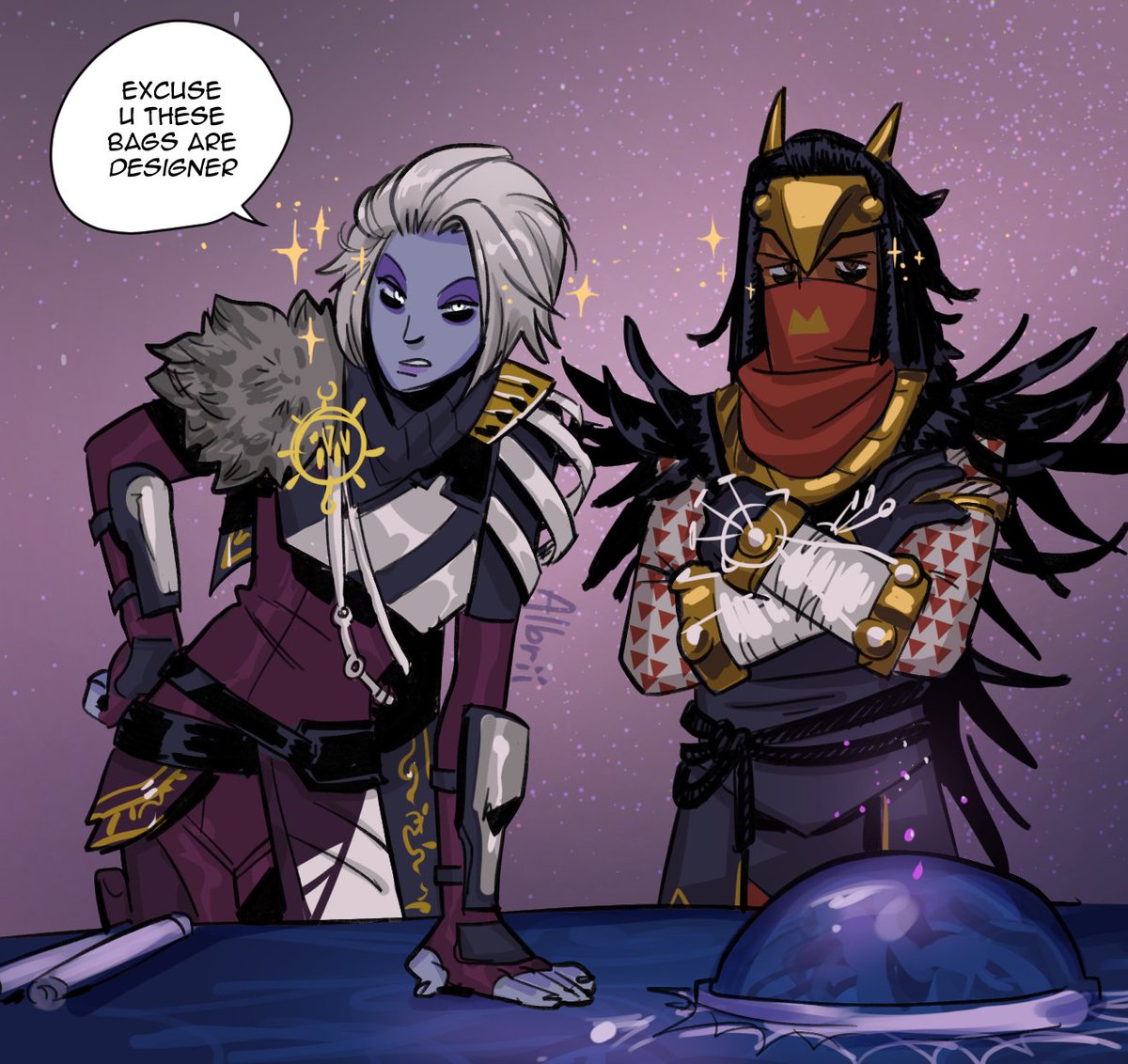 Albriio's tweet image. here have something i posted on tumblr a few days before season of the lost #Destiny2Art