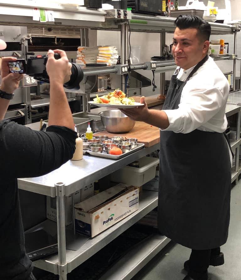 TEGPR's tweet photo. For today’s #TEGFieldTrip, we went behind the scenes and into the kitchen @Galatoires_NO with Chef Phillip Lopez to film a segment for a new series, BEST BITE NOLA - #comingsoon to Love NOLA TV @VisitNewOrleans. #NOLAPR #GulfSouthPR https://t.co/A30mBhyy7O