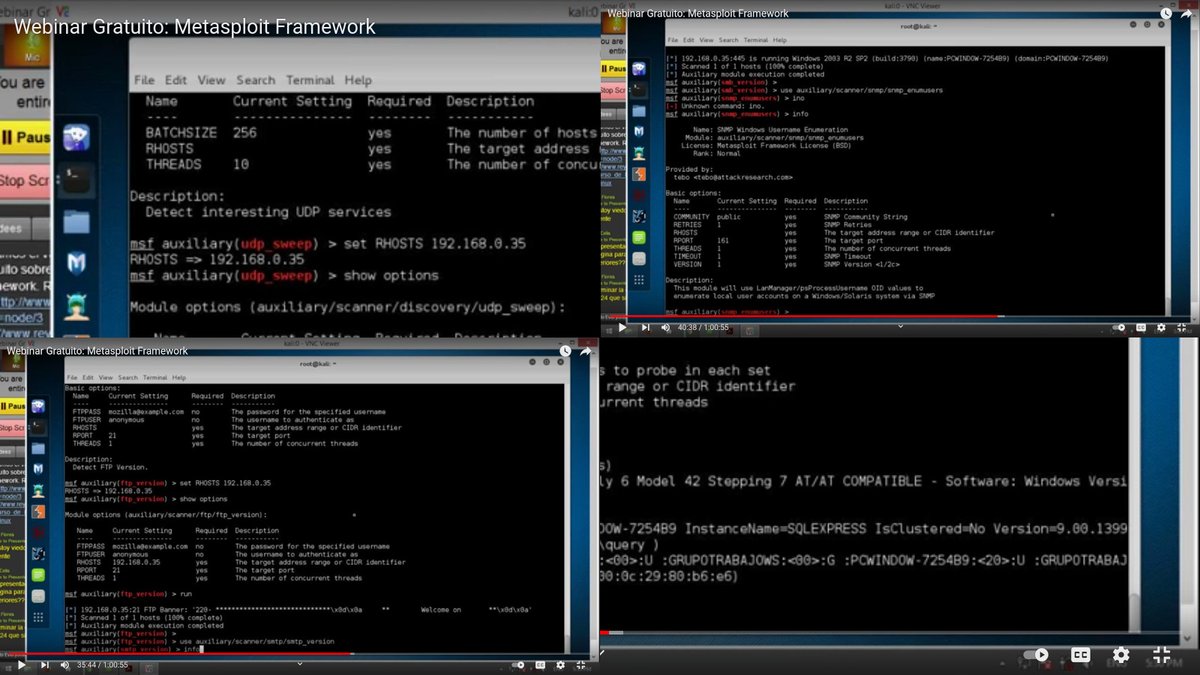 Alonso_ReYDeS's tweet photo. Está disponible el video del Webinar Gratuito "Metasploit Framework". #hacking #cybersecurity #redteam #osint #forensics⚡ https://t.co/aIJdZOWULC https://t.co/oi1Josy9Wb