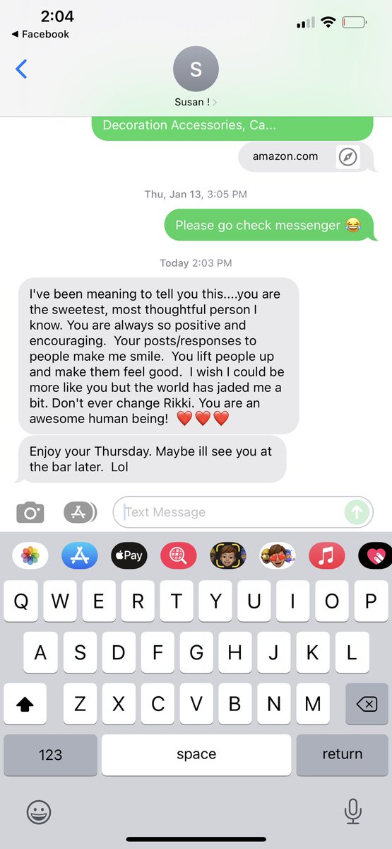 Rikkibarbour's tweet photo. But I seriously love her 🥺 the most unexpected message that I secretly needed 🖤 https://t.co/037CCLkiTv