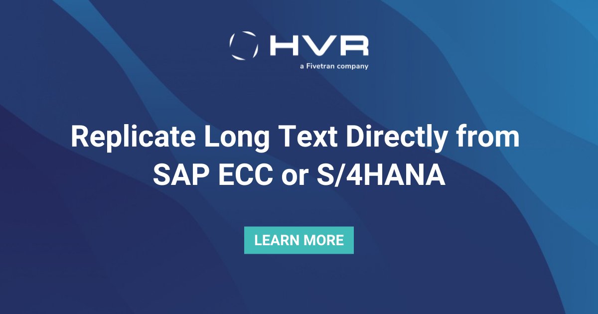 HVR – a Fivetran Company tweet media