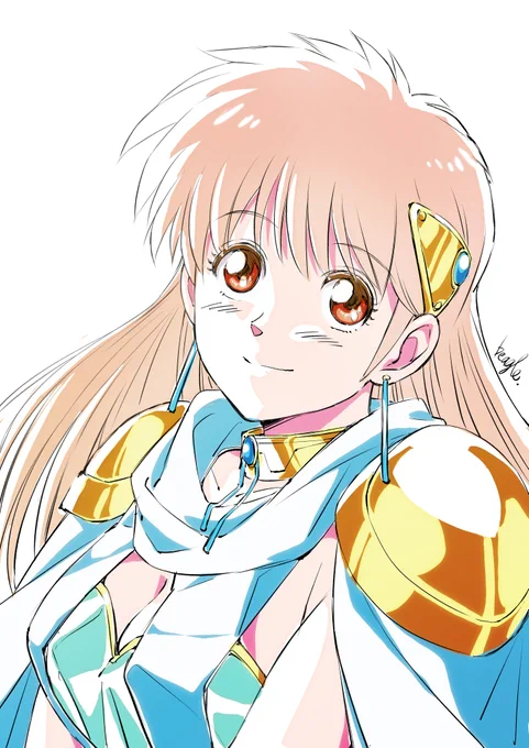 レオナ落書き。大事なポジションのはずなのに印象薄く感じるのは戦わないからかな。でもよく見ると完全に美少女やな。 #ダイの大冒険 