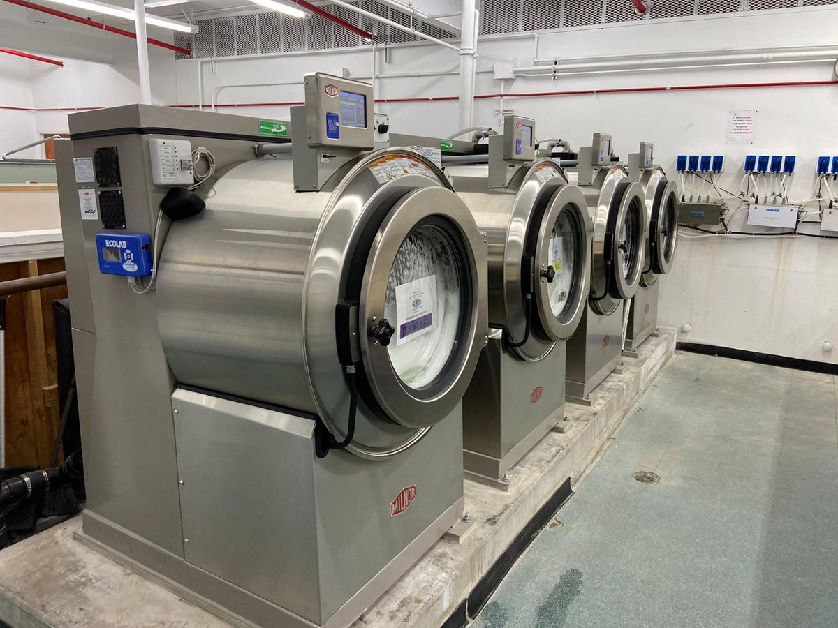 wsdlaundry's tweet photo. Recent on-premise hospitality property laundry room custom installation to replace older commercial laundry equipment that couldn't keep up.

#commerciallaundrydistributor #Dexterlaundry #PellerinMilnor #hotellaundry https://t.co/am1OxorucE