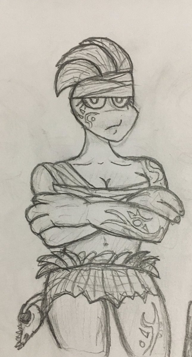 JimmyDaKewlett's tweet photo. What if the Villagers from Raze’s Hell were cool and badass and epic 😎 #RazesHell #art #ArtistOnTwitter #traditionalart https://t.co/x7bsxUsF9z