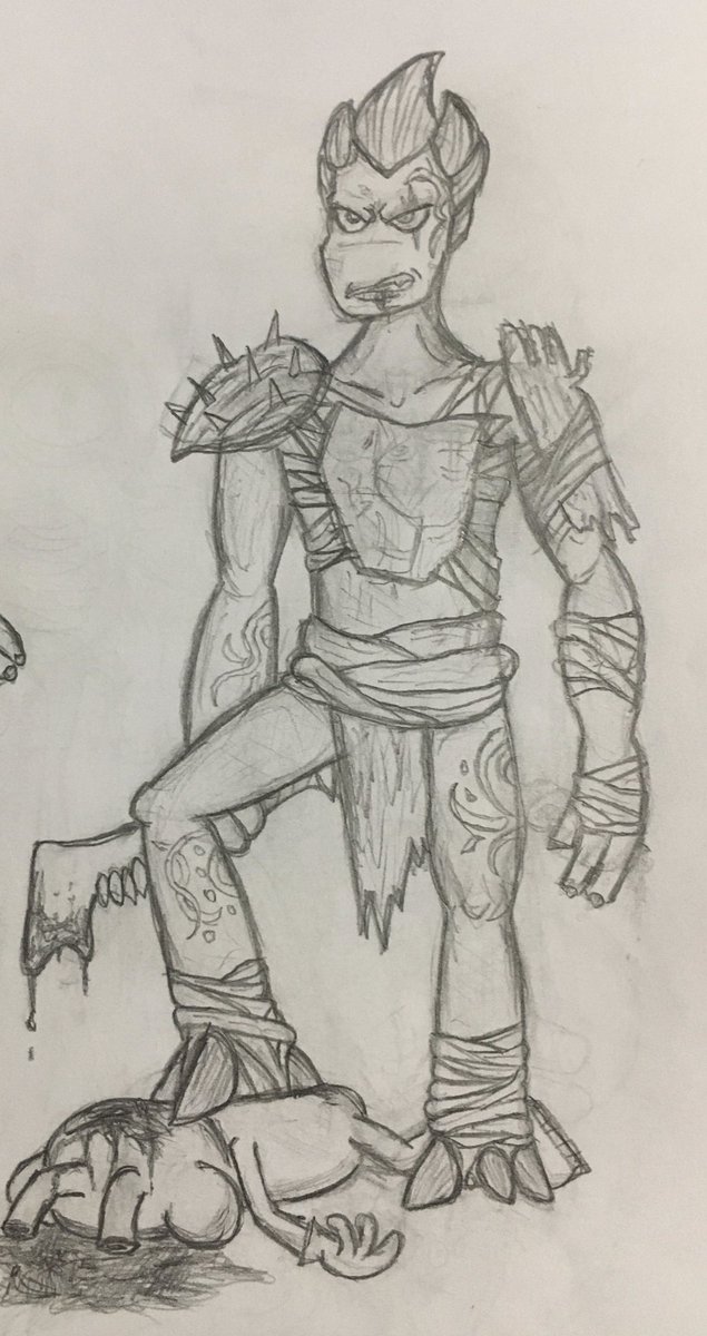JimmyDaKewlett's tweet photo. What if the Villagers from Raze’s Hell were cool and badass and epic 😎 #RazesHell #art #ArtistOnTwitter #traditionalart https://t.co/x7bsxUsF9z