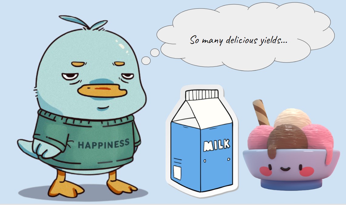 DefiDucksCNFT's tweet photo. DEFI is here on Cardano! Follow Defi Ducks to keep up with all things NFTs and defi!

#DeFi #Cardano #muesliswap #MILK #SundaeSwap #cnftproject $ada $milk $sundae https://t.co/iYnXfOC60c