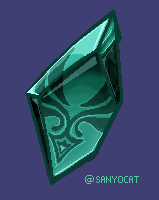 SanyoCat's tweet photo. #pixelart #genshinimpact Something small today, I really like the art for items in the game. Anemo colours are very calming! https://t.co/kKZho1JCJI