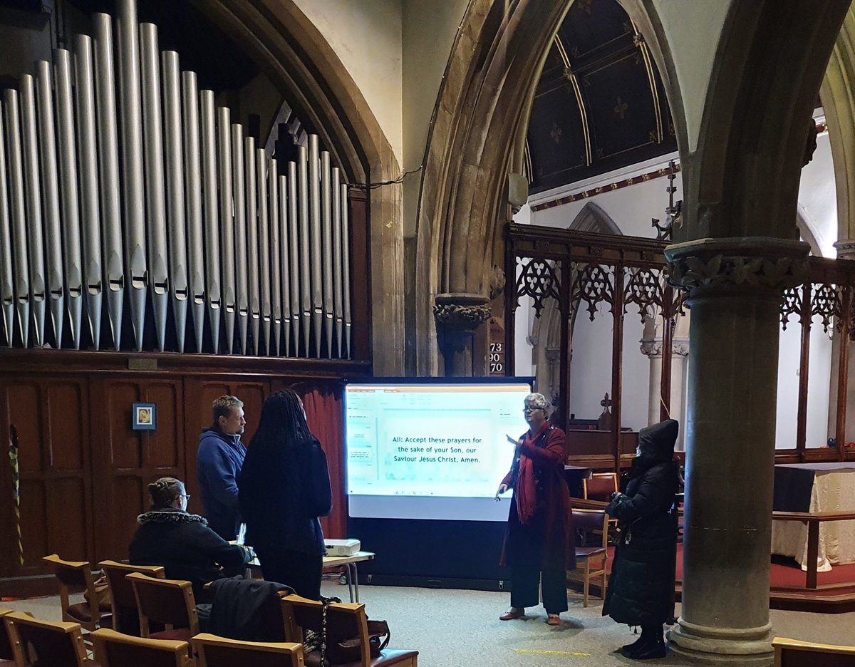 Deaf-friendly service planning session at Emmanuel Church Forest Gate. First service, just days away.  STOKED!