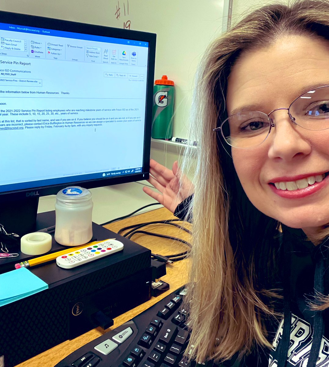 Lion_CTE's tweet photo. That moment when you get the email and confirm you have been doing this a really long time! #fisdlearns #20years #rhsroar @ReedyLions @RhsGrant @ReedyHS_CTE https://t.co/39qgbAlR32