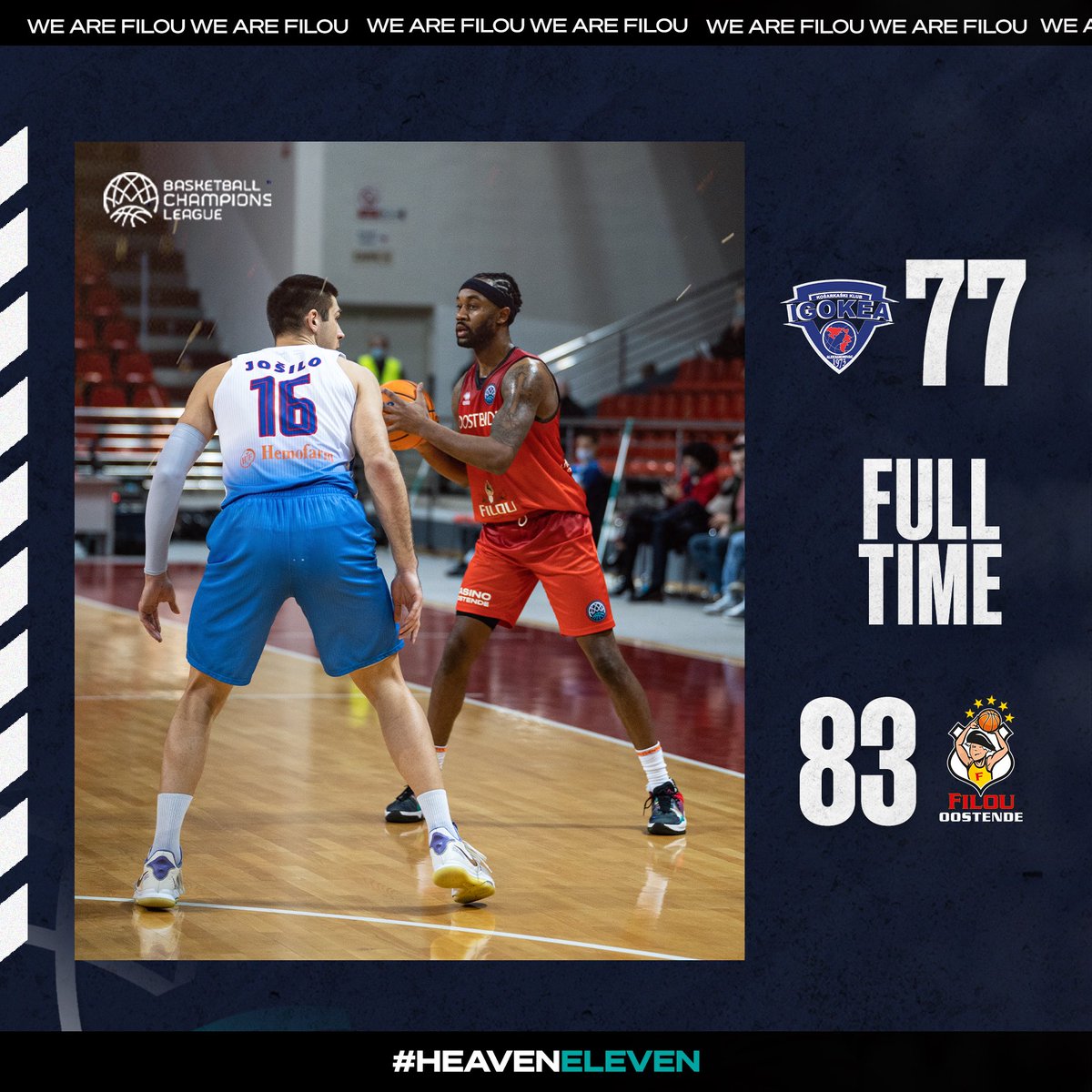 What a game! Proud of the team. 
On to the next round! 🤩

#heaveneleven #wearefilou #oneteam