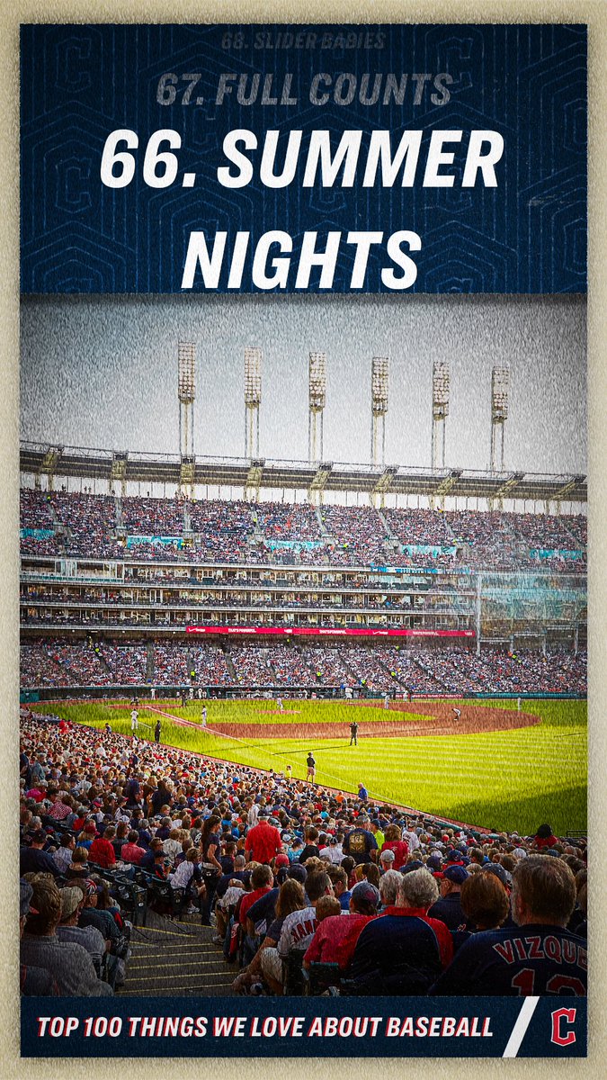 CleGuardians's tweet photo. No better place to be on a summer night. https://t.co/y6Fn4tX8Zd