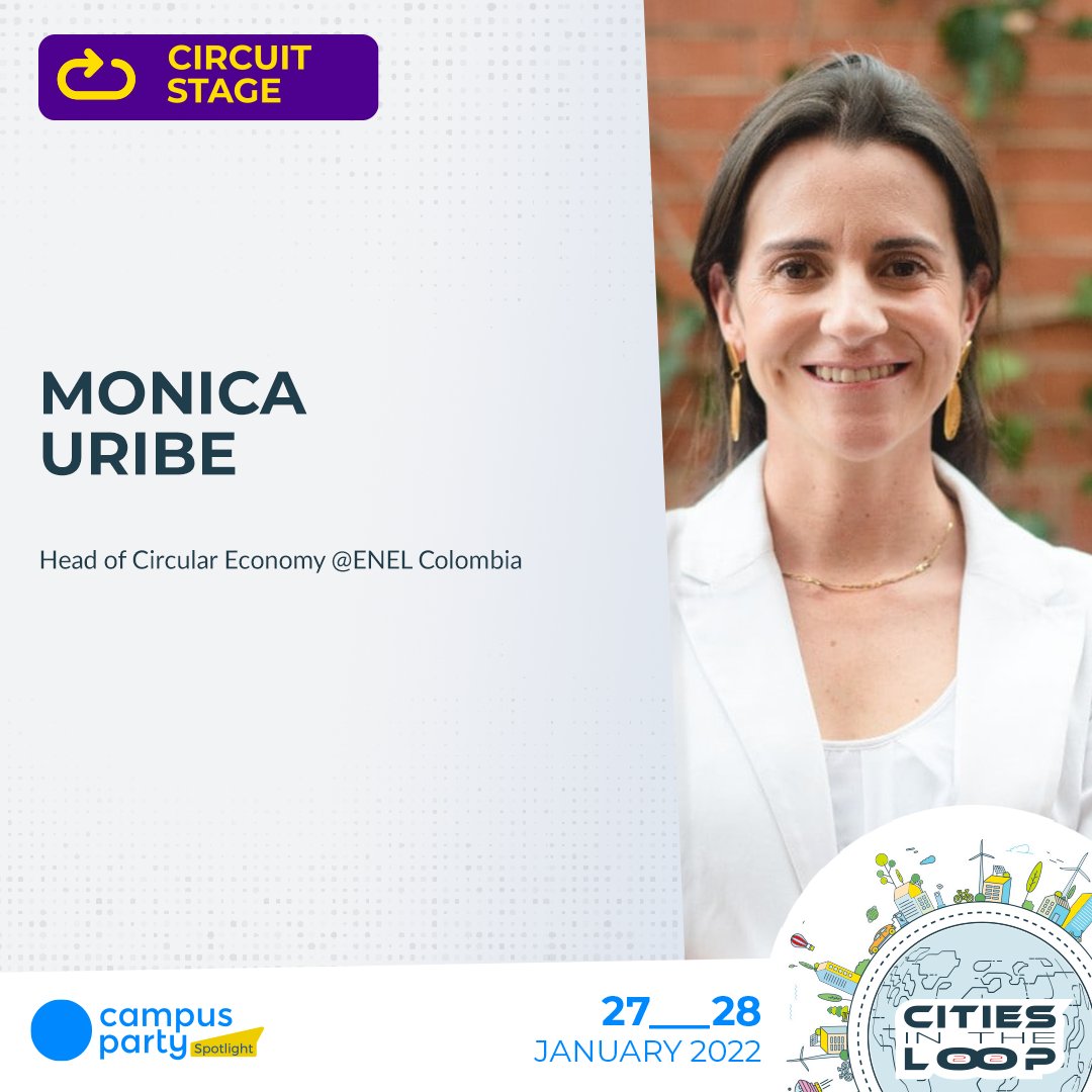 campuspartyCR's tweet photo. Nuestro Main Partner @EnelGroup estará presente en los escenarios de Campus Party Spotlight.

Presentamos a Monica Uribe Jefe Economía Circular Enel Energia Colombia y Veronica Saenz , Jefe de Economía Circular en Enel Perú el 27/01
 
♻️ 💡 https://t.co/jXedZVmLK9 💡♻️ https://t.co/R5zBTns4t6