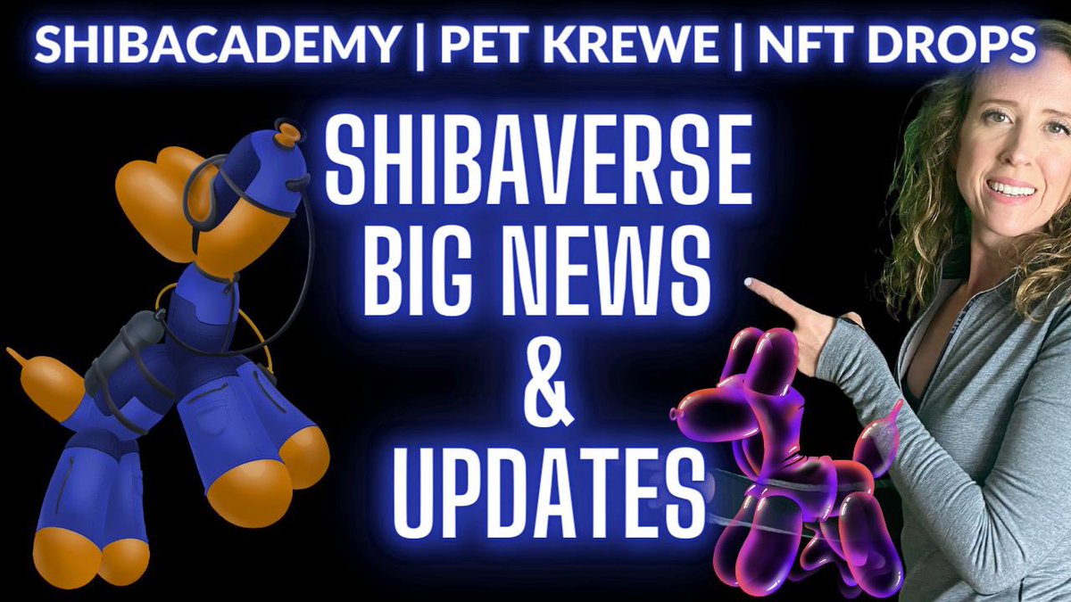 The amazing @shannonsheriff1 brings to you yet another #Shibaverse #Metaverse update! Covering topics such as #Shib Academy, @PetKrewe’s entrance into the Metaverse and the upcoming real estate #NFTs &amp; Shiballoon #NFT drop!

youtu.be/gN4_2DdcEa4